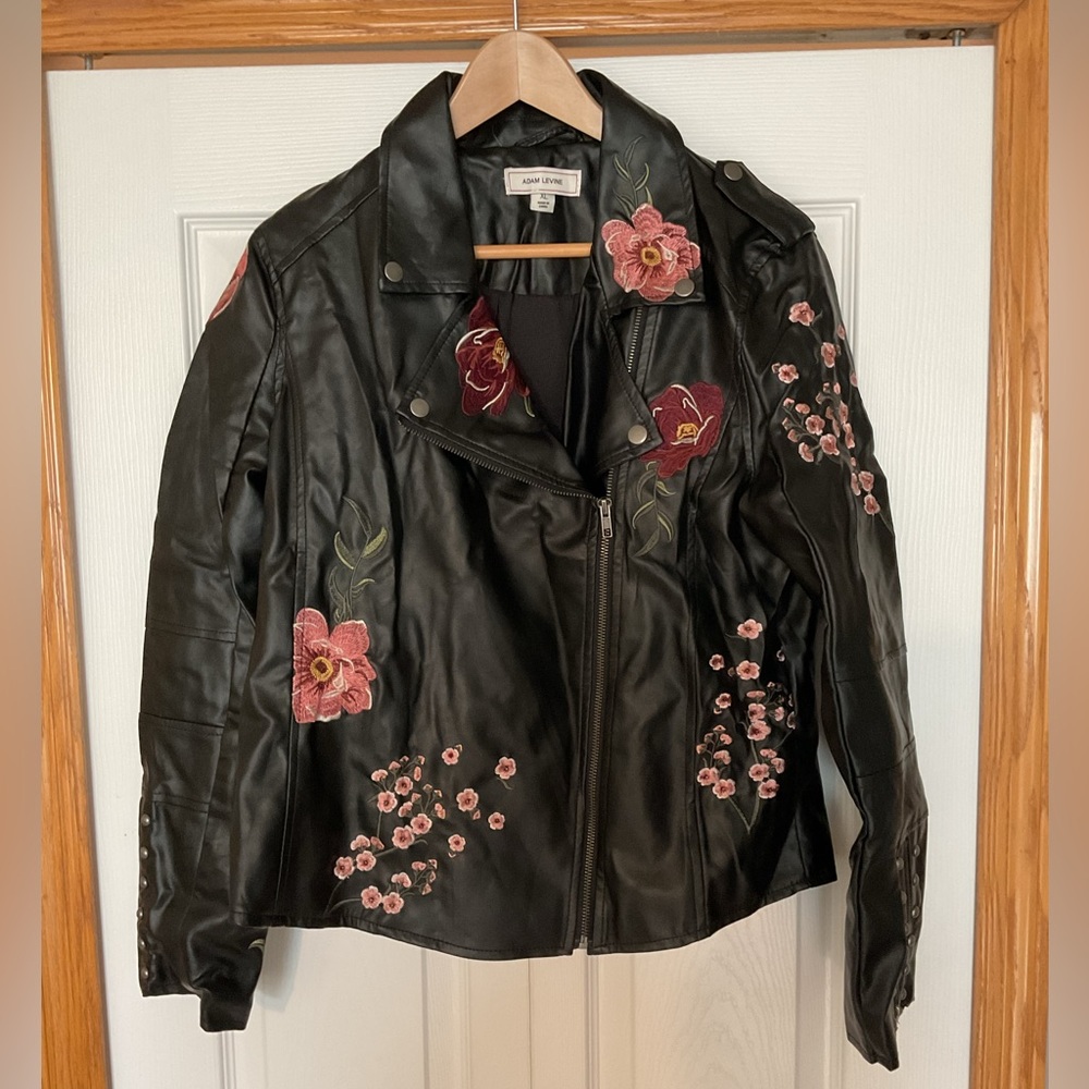 Adam Levine Black Floral Jacket Size XL